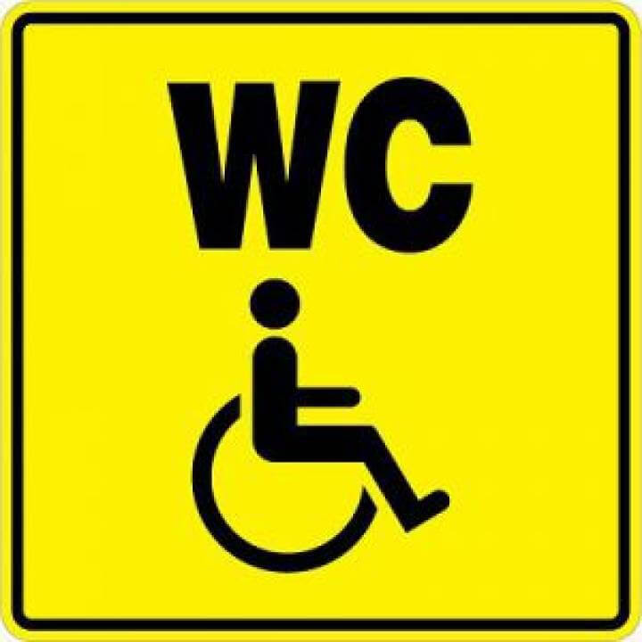 У Вінниці створили карту доступних вбиралень для людей з інвалідністю. вінниця, вбиральня, обмеженими фізичними можливостями, туалет, інвалідність, design, graphic, poster, typography, abstract, cartoon, text, illustration, clipart, sign. A close up of a sign