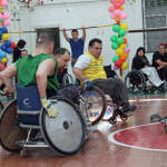 Світлина. В Виннице инвалиды на колясках играли в регби. Спорт, инвалидность, инвалид, регбі, региональный турнир, Винница