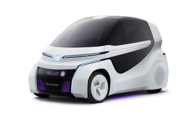 Toyota построила электрокар для людей в инвалидной коляске. toyota concept-i ride, автомобіль, автосалон, инвалидная коляска, электрокар