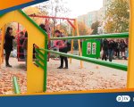 У Полтаві відкрили інклюзивний дитячий майданчик (ВІДЕО). полтава, дитина, дитячий майданчик, нерозуміння, інклюзія, person, outdoor object, playground