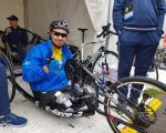 Олександр Чалапчій, не маючи обох ніг, під час підготовки до Invictus Games проїжджав на ручному велосипеді по 70 кілометрів на день. invictus games, олександр чалапчій, ампутация, велосипед, поранення