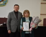 Надії Паламарчук присвоєно звання «Почесного громадянина Краматорська». надія паламарчук, почесний громадянин краматорська, звання, нагорода, інвалідність