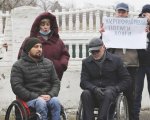 Збережіть наш санаторій! Люди з інвалідністю мітингували на Словкурорті (ВІДЕО). митинг, оздоровниця, пляж, санаторій слов’янський, інвалідність