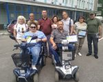 Три жителі Харківщини з інвалідністю отримали електроскутери (ФОТО, ВІДЕО). хнувс, харківщина, гуманітарна допомога, електроскутер, інвалідність