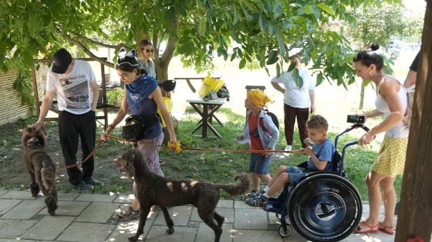 На Вінниччині організували каністерапію для дітей з інвалідністю та переселенців. вінниччина, канистерапия, переселенец, центр ремесел дунстан, інвалідність