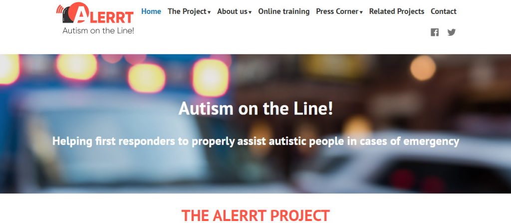 В Європі створили платформу “ALERRT: Autism on the line!” з навчання фахівців служб швидкого реагування допомагати людям з аутизмом. аутизм, навчання, платформа alerrt: autism on the line!, служба швидкого реагування, фахівець
