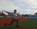 Спортсмен-переселенець готується до паралімпійських ігор на стадіоні в Луцьку (ВІДЕО). кирило іванов, луцьк, паралімпійські ігри, спортсмен-переселенець, тренування