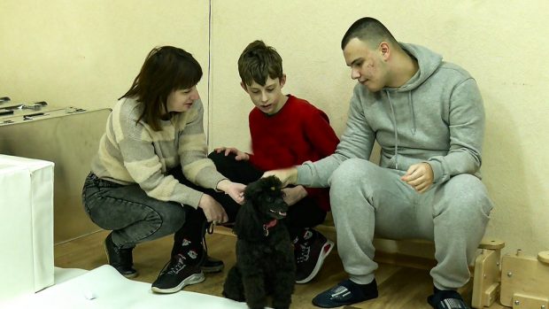 У Кропивницькому в реабілітації дітей з інвалідністю допомагають собаки-терапевти. кропивницький, заняття, канистерапия, собака, інвалідність