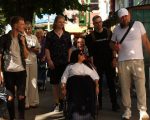 У Чернівцях вулиці протестували на безбар’єрність для маломобільних людей (ФОТО). чернівці, вулиця, доступність, маломобільні люди, ринок