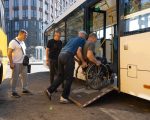 В Одесі триває перевірка міського транспорту для людей з інвалідністю (ФОТО). одеса, міський транспорт, пандус, перевірка, інвалідність