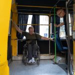 Світлина. В Одесі триває перевірка міського транспорту для людей з інвалідністю. Безбар'ерність, інвалідність, пандус, Одеса, перевірка, міський транспорт