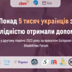 Понад 5 тисяч українців з інвалідністю отримали допомогу у другому півріччі 2023 року за проєктом European Disabilities Forum