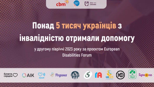 Понад 5 тисяч українців з інвалідністю отримали допомогу у другому півріччі 2023 року за проєктом European Disabilities Forum. гс ліга сильних, допомога, проєкт edf, підтримка, інвалідність