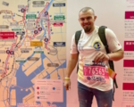 Ветеран із Вінниччини пробіг на протезі марафон у Токіо із персональним рекордом (ВІДЕО). роман кашпур, токио, ветеран, марафон, протез