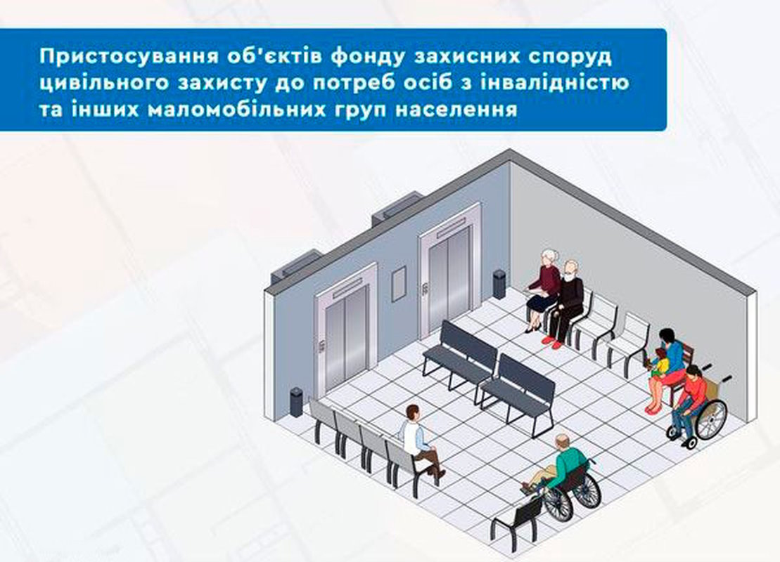 Безбар’єрний простір: нові рекомендації щодо споруд цивільного захисту