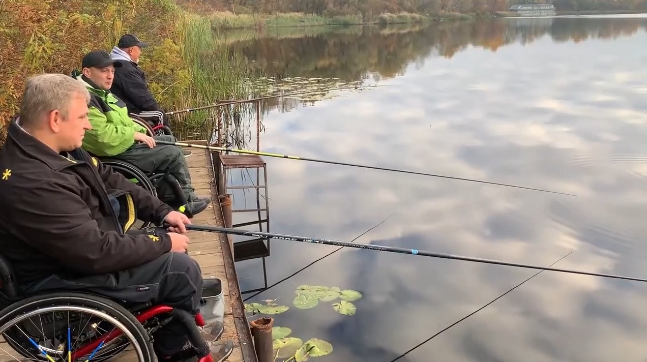 26 Жовтня 2024 на Острові Надії відбувся черговий благодійний реабілітаційний захід (ВІДЕО). військовий, київ, острів надії, поранений, риболовля