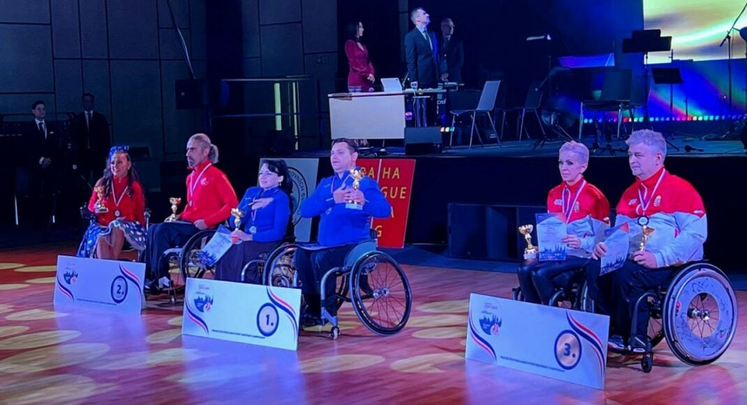 Спортсмени зі Слов’янська здобули 8 медалей на чемпіонаті Європи з параспортивних танців. медаль, параспортивні танці, прага, спортсмен, чемпіонат європи