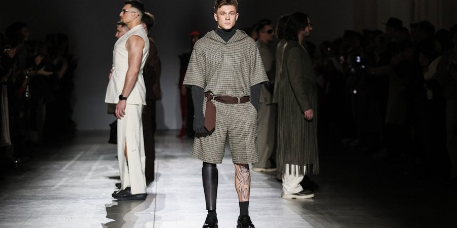 Натхненна Розстріляним відродженням. Ветерани стали моделями показу Andreas Moskin та представили колекцію функціонального одягу (ФОТО). ukrainian fashion week, ветеран, модель, показ andreas moskin, протез