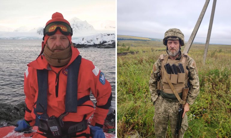 Дивом вижив на фронті та повернувся до Антарктики на протезі: розповідь про «бойового пінгвіна» Юрія Лишенка. поранення, протез, станція академік вернадський, фронт, юрій лишенко