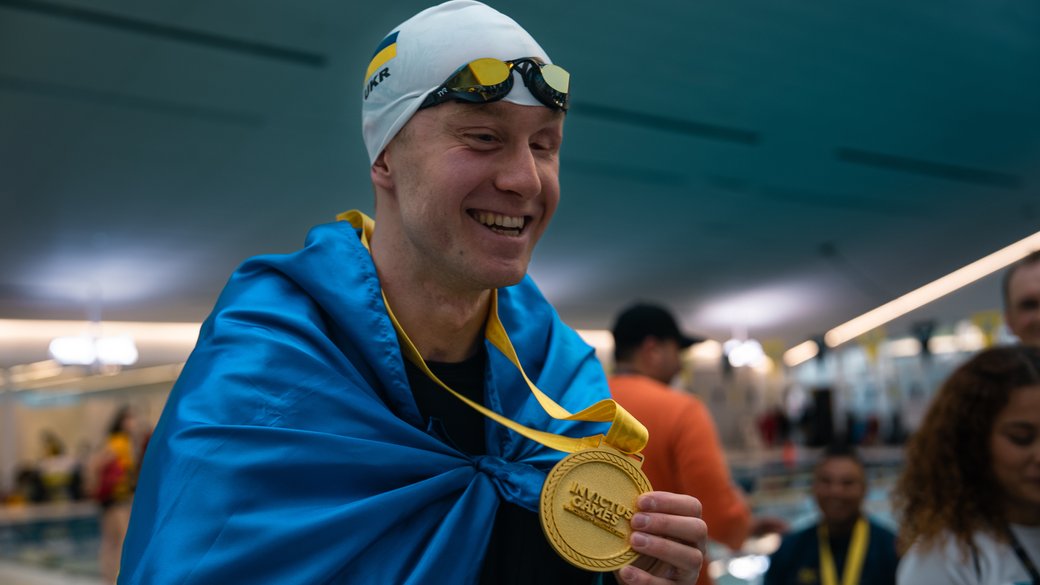 Україна завоювала 8 медалей у плаванні на Іграх нескорених, з них 5 – золоті. ігри нескорених, збірна україни, медаль, нагорода, плавання