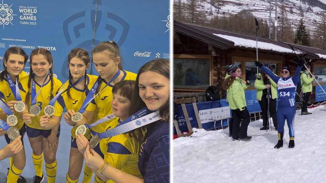 Спеціальна Олімпіада у Турині: житомирські спортсмени здобули призові місця (ФОТО). змагання, лижні перегони, спеціальна олімпіада, спортсмен, флорбол