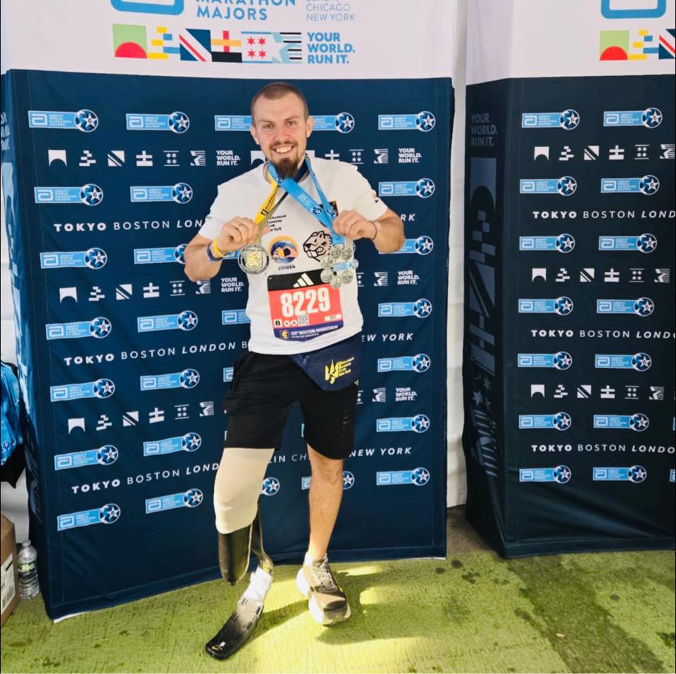 Ветеран із Вінниччини пробіг на протезі шість найпрестижніших марафонів. бостонський марафон, ветеран, параатлет, протез, роман кашпур