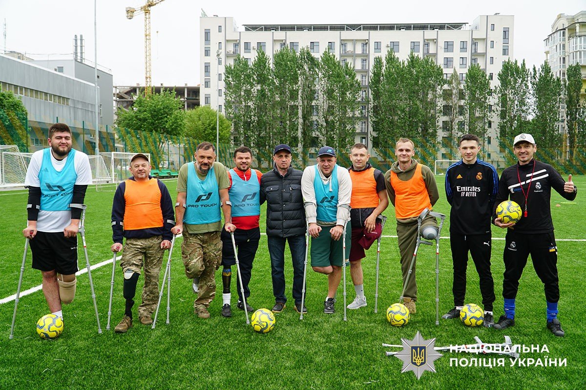 Учасники ветеранського простору Тернопільщини «Незламні духом» долучилися до новоствореної ампфутбольної команди (ФОТО). ампфутбольна команда вікінги, ветеран, спорт, тернопіль, тренування