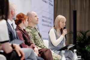 Світлина. Катерина Павліченко: Оперативність та доступність — принципи, на яких базується робота МВС. Безбар'єрність, інвалідність, доступність, презентація, МВС, Всеукраїнська кампанія