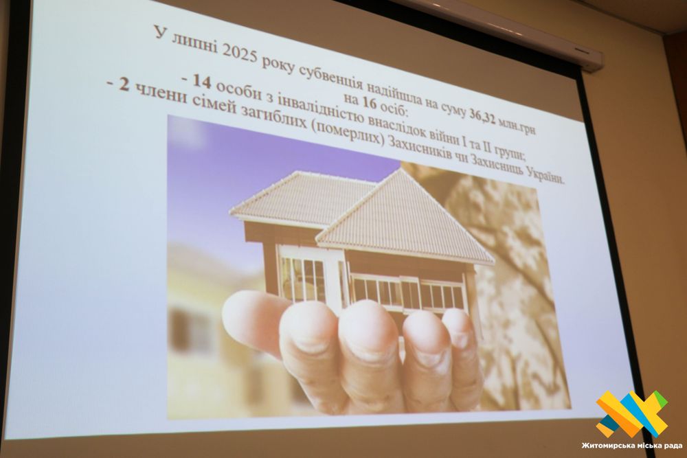 16 ветеранів війни та членів сімей загиблих (померлих) Захисників і Захисниць України отримають кошти на придбання житла. інвалідність, ветеран, житло, житомир, кошти