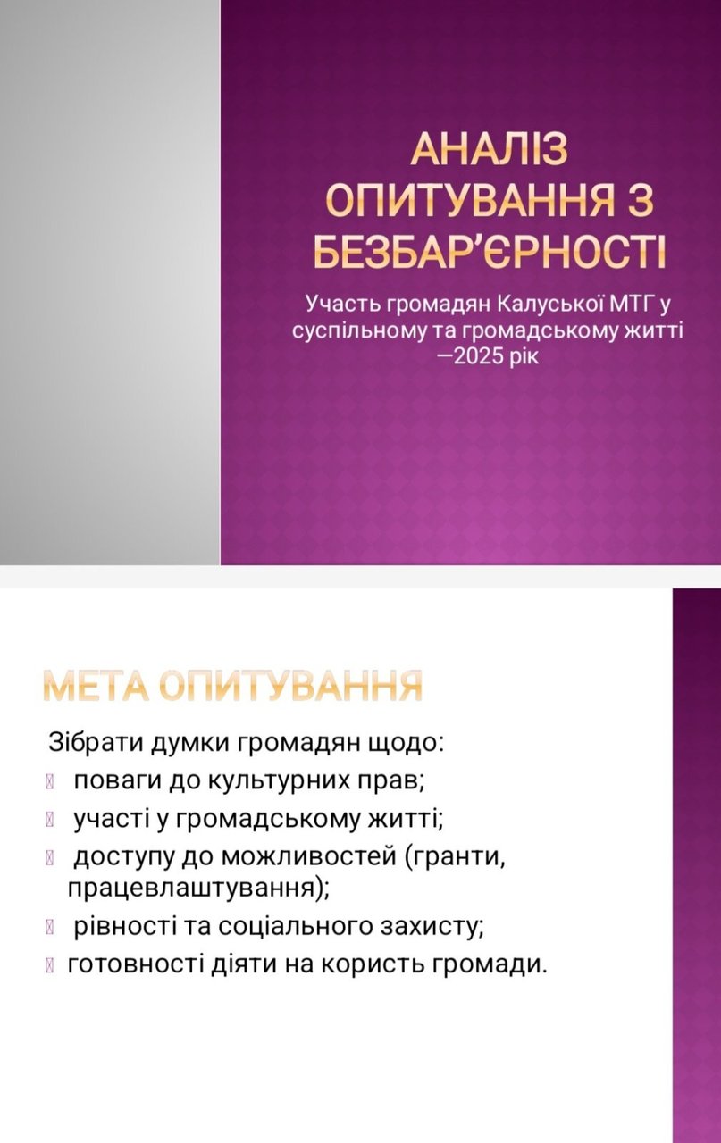У Калуській громаді щопівроку проводитимуть опитування про стан безбар’єрності. інвалідність, інформація, доступність, калуська громада, опитування