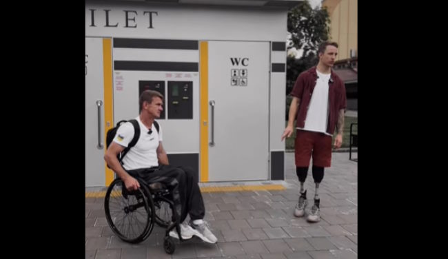 Ветерани перевірили Рівне на безбар`єрність (ВІДЕО). євген федосеєнко, ветеран, олександр терен, перевірка, рівне