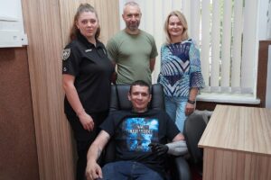 Світлина. У поліції Тернопільщини продовжують облаштовувати робочі місця для ветеранів війни. Робота, інвалідність, ветеран, робоче місце, поліція, Андрій Мавдюк