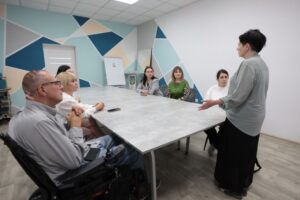 Світлина. Безбар’єрність – пріоритет: Уповноважена Президента України з питань безбар’єрності Тетяна Ломакіна побувала на Івано-Франківщині. Безбар'єрність, доступність, послуга, створення, Прикарпаття, Тетяна Ломакіна