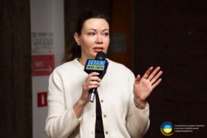 Світлина. До Наглядової ради НСТУ обрано представницю від сфери захисту прав осіб з особливими потребами. Закони та права, інвалідність, конференція, Наталія Гарач, НСТУ, наглядова рада
