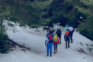 Світлина. «Мандротерапія» на Говерлі: ветерани на протезах подолали складний зимовий маршрут. Реабілітація, протез, ветеран, Говерла, сходження, Мандротерапія