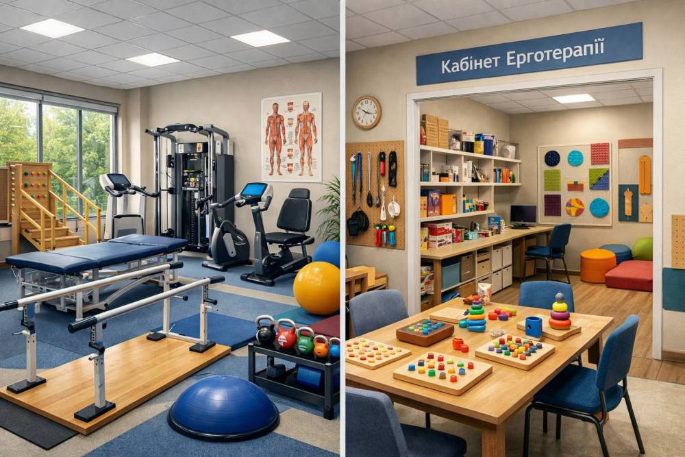 Реабілітаційний простір. інвалідність, відновлення, вороновиця, послуга, реабілітаційне відділення